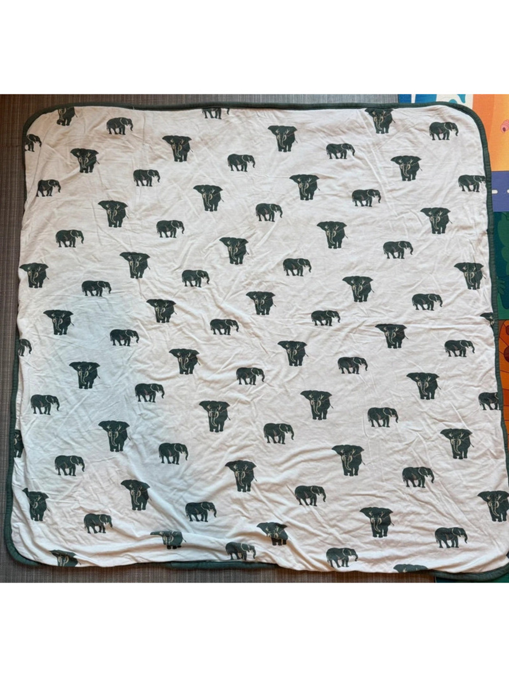 Kyte baby pine elephant baby blanket play
